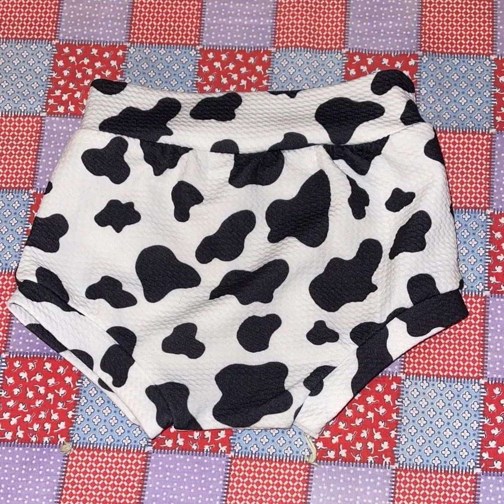 Cow Print Kids Shorts
